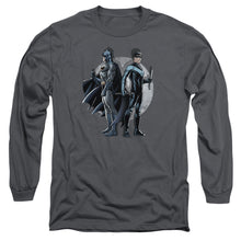Load image into Gallery viewer, Batman Spotlight Mens Long Sleeve Shirt Charcoal