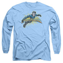 Load image into Gallery viewer, Batman Nightwing Burst Mens Long Sleeve Shirt Carolina Blue
