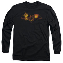 Load image into Gallery viewer, Batman Molten Logo Mens Long Sleeve Shirt Black