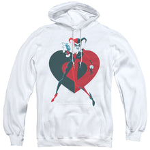 Load image into Gallery viewer, Batman Harely Heart Mens Hoodie White
