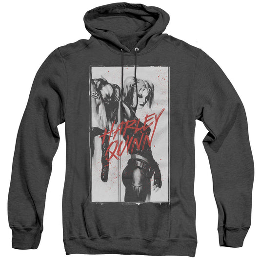 Batman Inked Quinn Heather Mens Hoodie Black