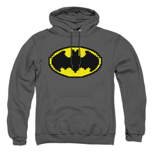 Load image into Gallery viewer, Batman Pixel Symbol Mens Hoodie Charcoal