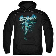 Load image into Gallery viewer, Batman Blue Bat Mens Hoodie Black