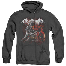 Load image into Gallery viewer, Batman Raging Bat Heather Mens Hoodie Black