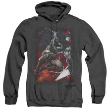 Load image into Gallery viewer, Batman Sparks Leap Heather Mens Hoodie Black
