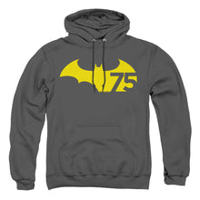 Load image into Gallery viewer, Batman 75 Logo 2 Mens Hoodie Charcoal
