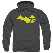 Load image into Gallery viewer, Batman 75 Logo 2 Mens Hoodie Charcoal