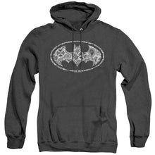 Load image into Gallery viewer, Batman Paisley Bat Heather Mens Hoodie Black
