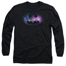 Load image into Gallery viewer, Batman Galaxy Signal Mens Long Sleeve Shirt Black