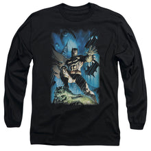 Load image into Gallery viewer, Batman Stormy Dark Knight Mens Long Sleeve Shirt Black