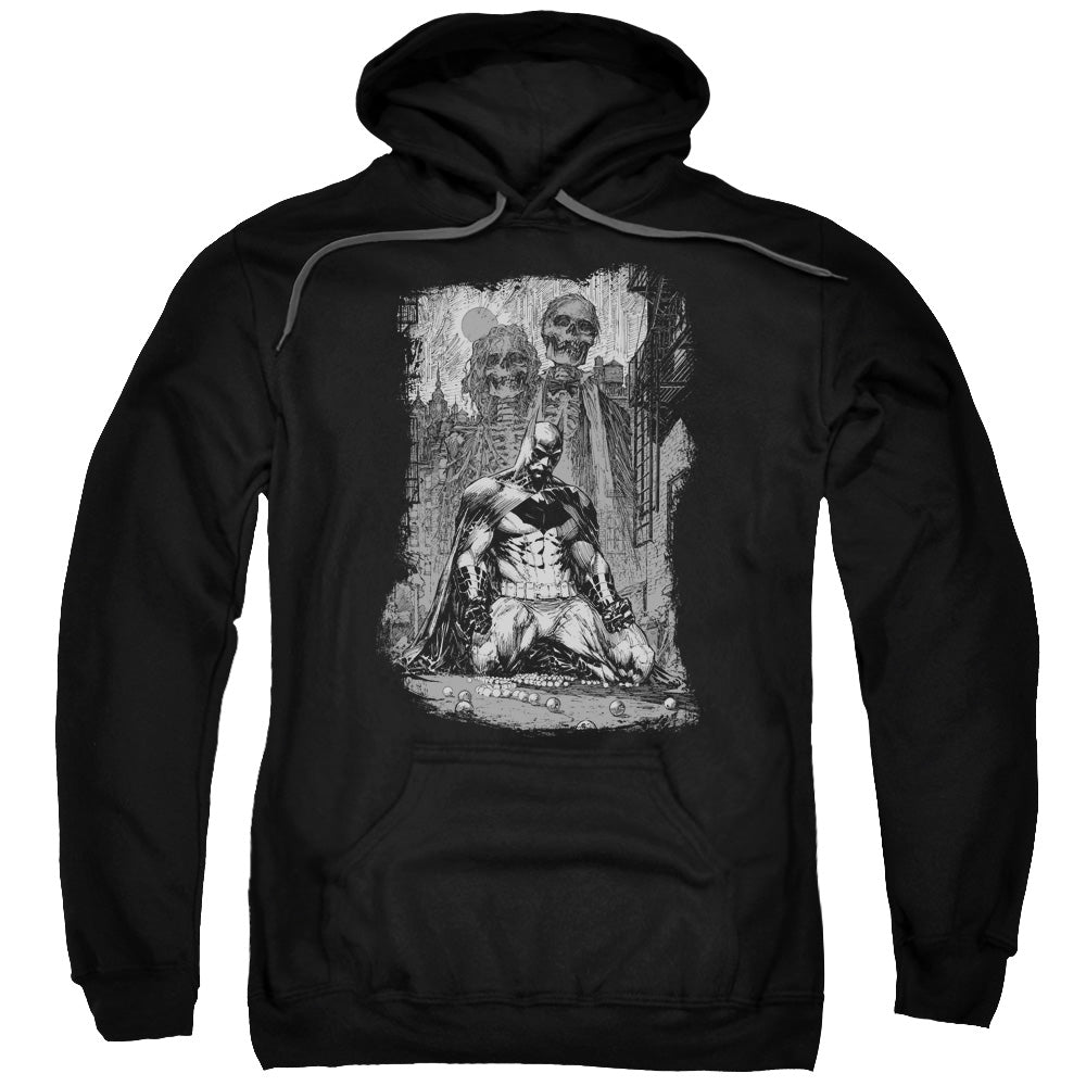 Batman Sketchy Shadows Mens Hoodie Black