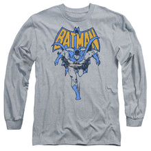 Load image into Gallery viewer, Batman Vintage Run Mens Long Sleeve Shirt Athletic Heather