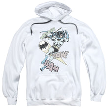 Load image into Gallery viewer, Batman Halftone Swing Mens Hoodie White