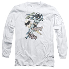 Load image into Gallery viewer, Batman Halftone Swing Mens Long Sleeve Shirt White