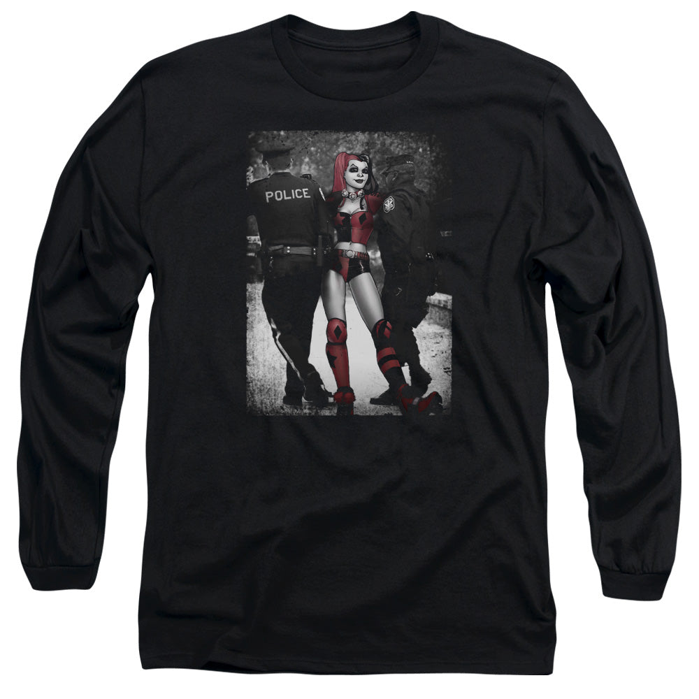 Batman Arrest Mens Long Sleeve Shirt Black