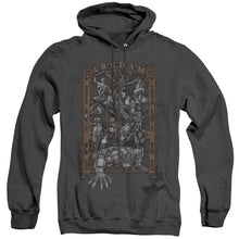Load image into Gallery viewer, Batman Arkhams Gate Heather Mens Hoodie Black