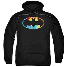 Load image into Gallery viewer, Batman Tie Dye Batman Logo Mens Hoodie Black