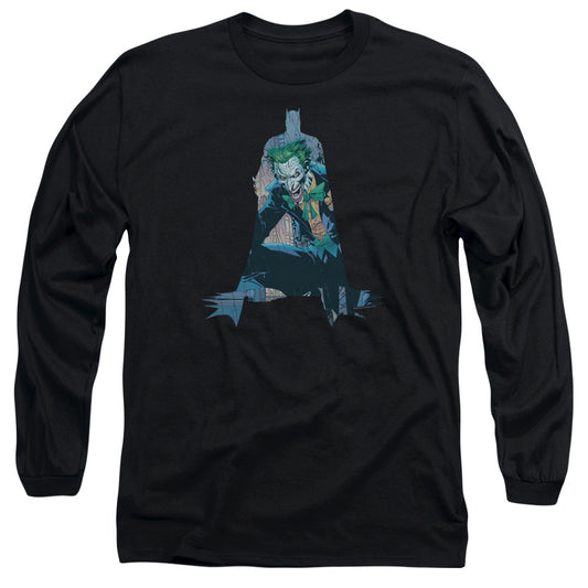 Batman Scene Inside Mens Long Sleeve Shirt Black