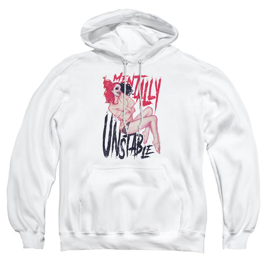 Batman Unstable Mens Hoodie White