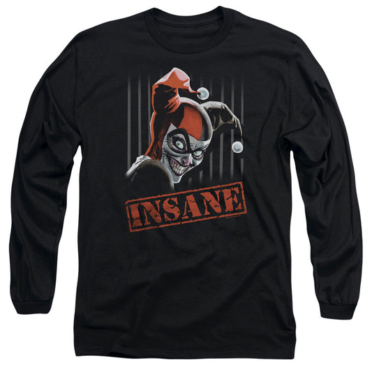 Batman Insane Mens Long Sleeve Shirt Black
