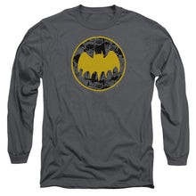 Load image into Gallery viewer, Batman Vintage Symbol Collage Mens Long Sleeve Shirt Charcoal