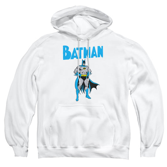 Batman Stance Mens Hoodie White