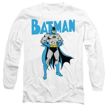 Load image into Gallery viewer, Batman Stance Mens Long Sleeve Shirt White