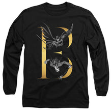 Load image into Gallery viewer, Batman B Mens Long Sleeve Shirt Black