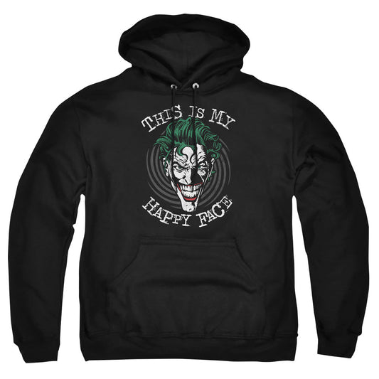 Batman Maniacal Spiral Mens Hoodie Black