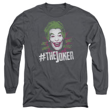 Load image into Gallery viewer, Batman Classic Tv #Joker Mens Long Sleeve Shirt Charcoal