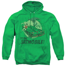 Load image into Gallery viewer, Batman Classic Tv To The Batmobile Mens Hoodie Kelly Green
