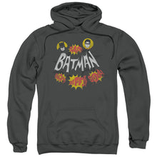 Load image into Gallery viewer, Batman Classic Tv Sound Effects Mens Hoodie Charcoal