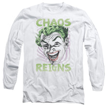 Load image into Gallery viewer, Batman Classic Tv Chaos Reigns Mens Long Sleeve Shirt White