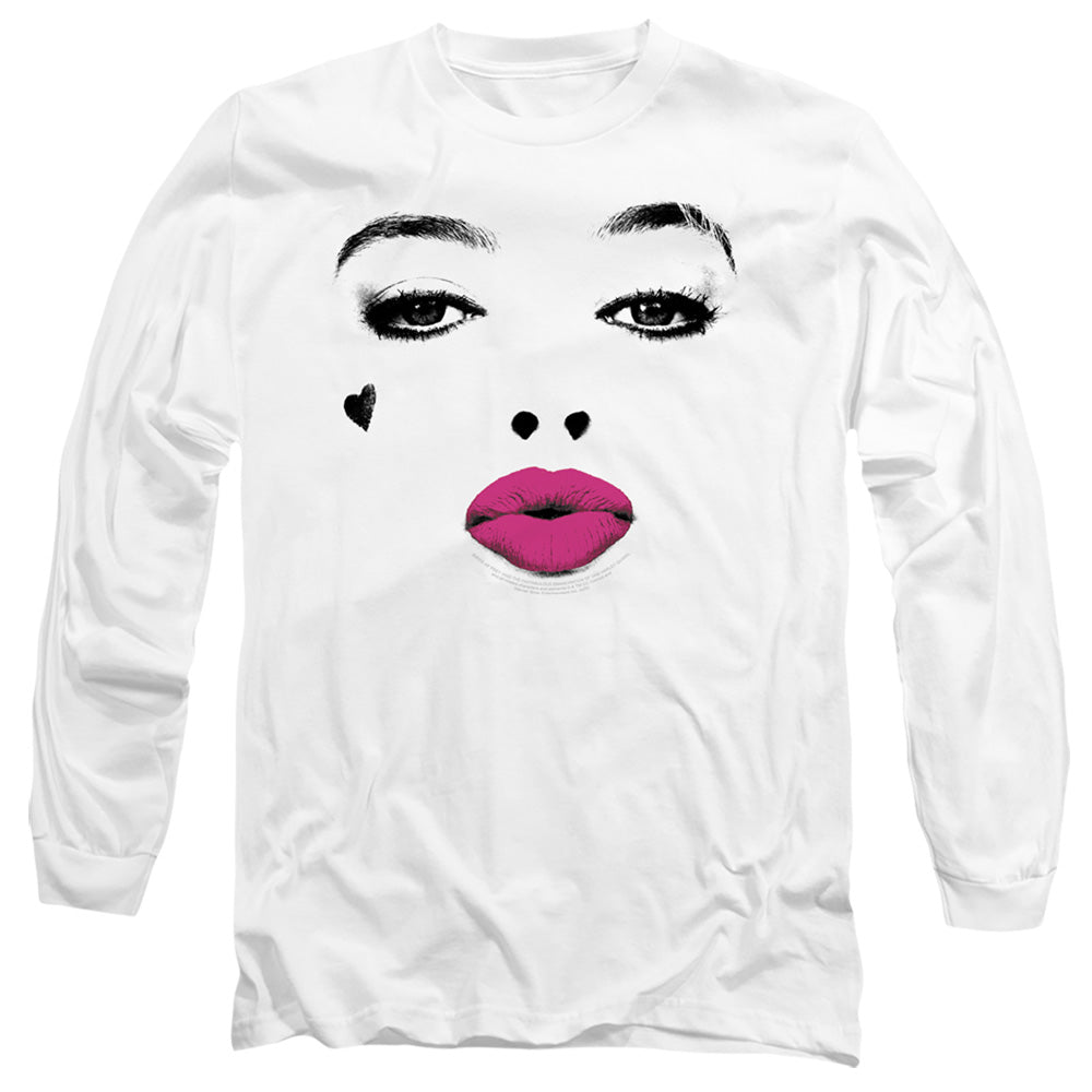 Birds Of Prey Kiss Mens Long Sleeve Shirt White Officially Licensed