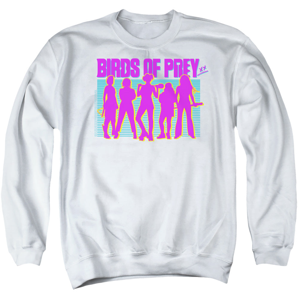 Birds Of Prey Silhouettes Mens Crewneck Sweatshirt White Officially Licensed