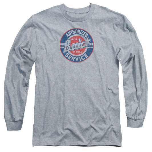 Buick Authorized Service Mens Long Sleeve Shirt Athletic Heather Officially Licensed