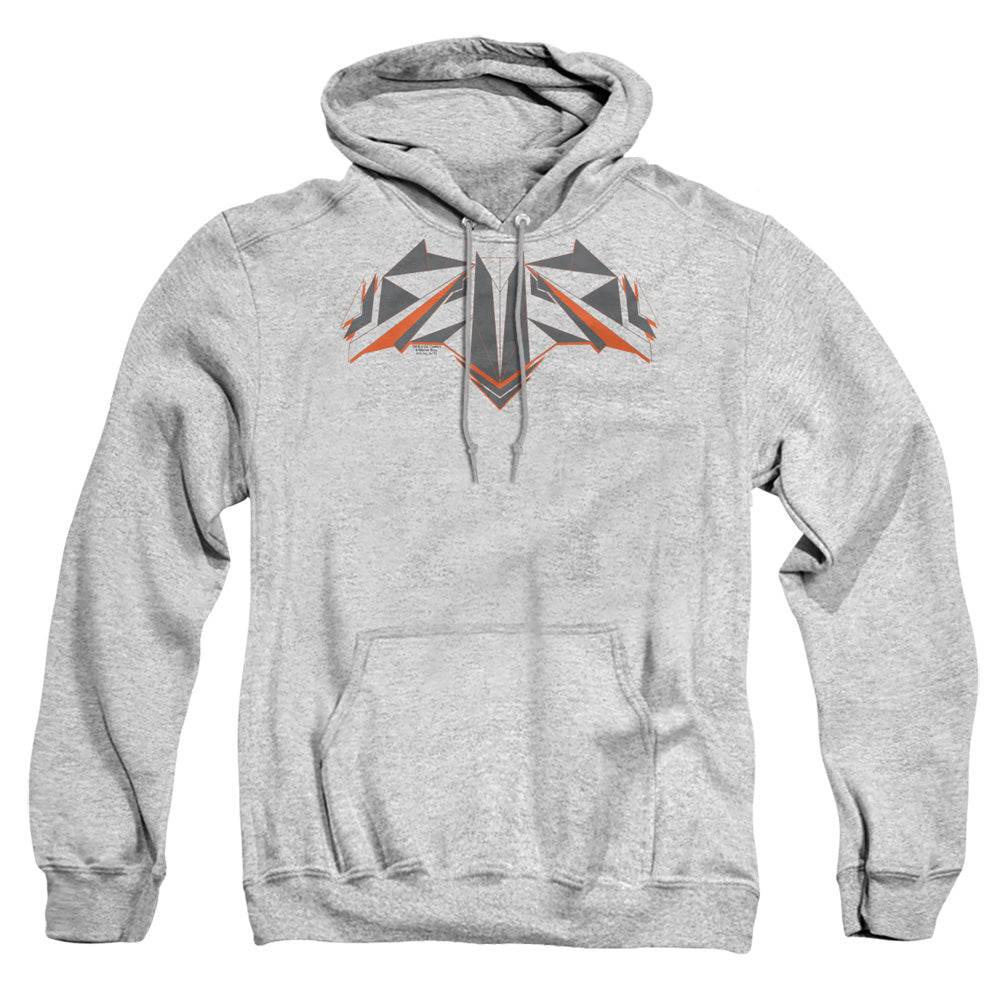 Batman V Superman Tech Bat Logo Mens Hoodie Athletic Heather