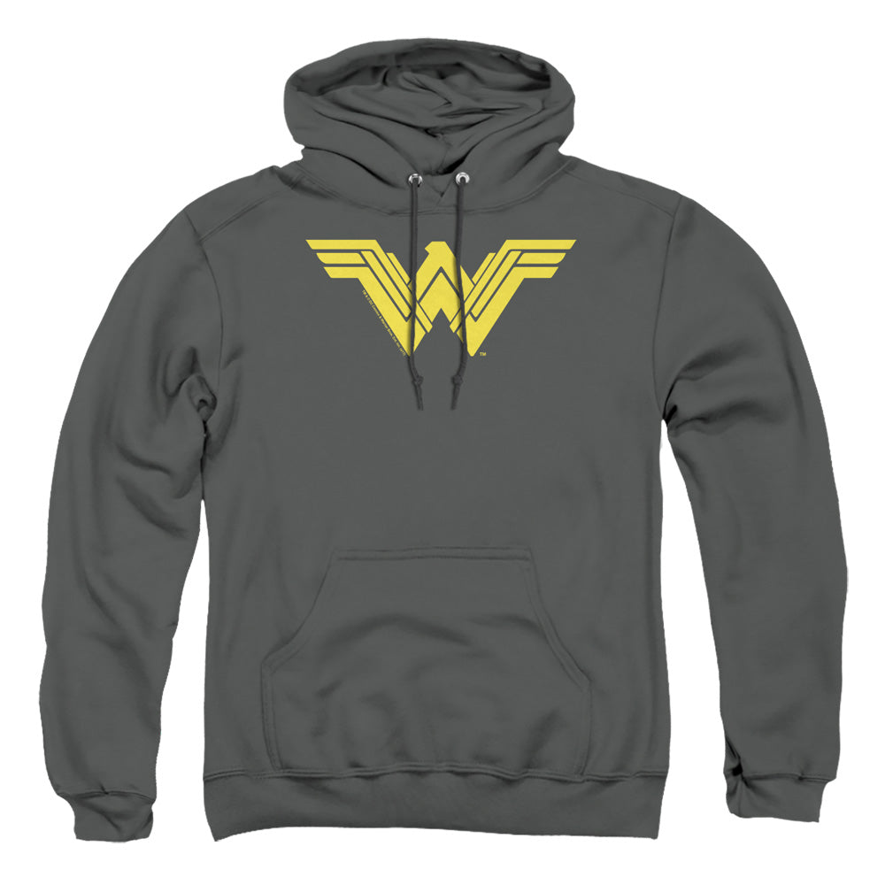Batman V Superman Clean Line Logo Mens Hoodie Charcoal