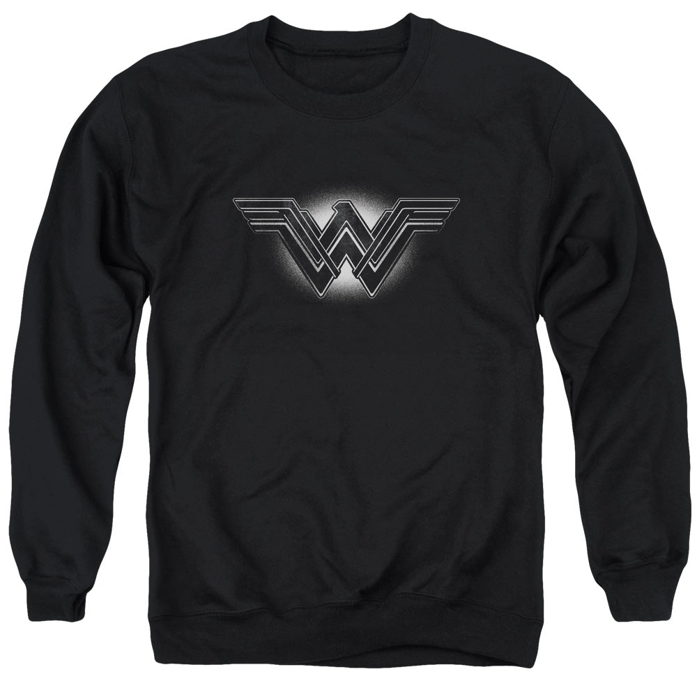 Batman V Superman Glow Emblem Mens Crewneck Sweatshirt Black Officially Licensed