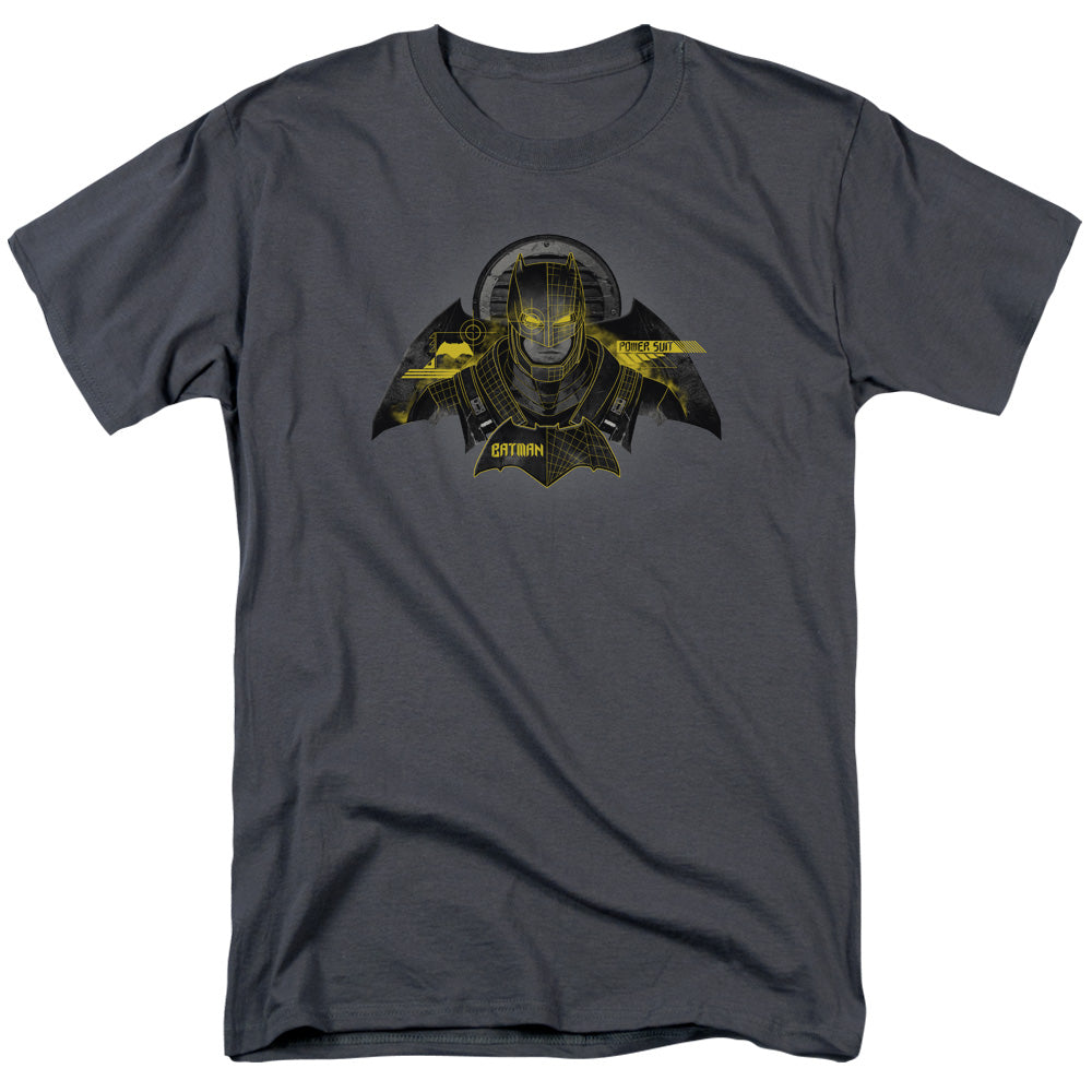 Batman V Superman Batman Tech Mens T Shirt Charcoal
