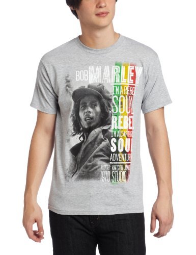 Bob Marley Marley Short Sleeve Soul Rebel T-Shirt Mens T Shirt