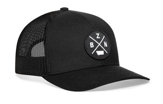 Bozeman Trucker Haka Hat Black BZN X Snapback