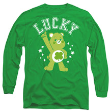 Load image into Gallery viewer, Care Bears: Unlock The Magic Good Luck Bear Lucky Collegiate St. Patrick'S Day Mens Long Sleeve Shirt Kelly Green Officially Licensed