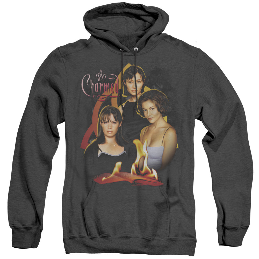 Charmed Original Three Heather Mens Hoodie Black