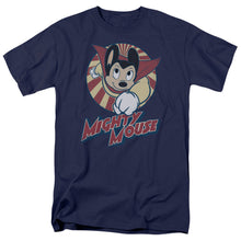 Load image into Gallery viewer, Mighty Mouse The One The Only Mens T Shirt Navy