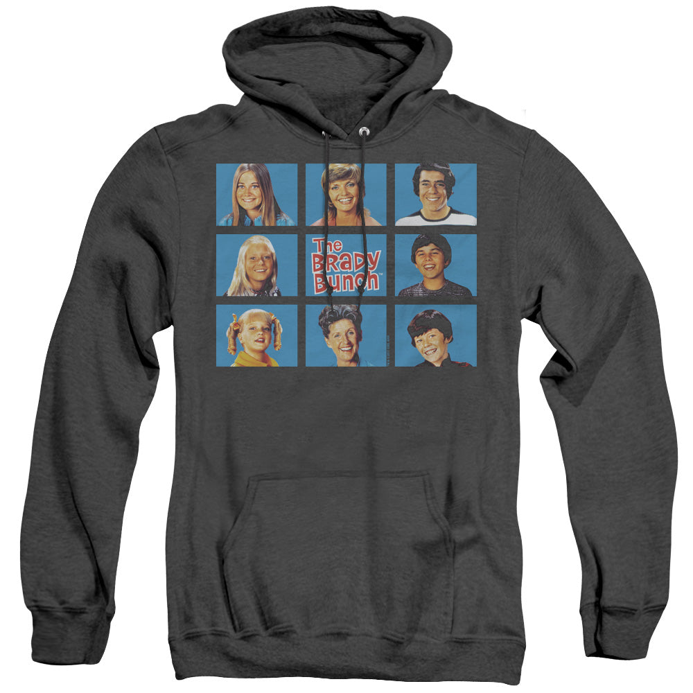 Brady Bunch Framed Heather Mens Hoodie Black