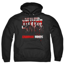 Load image into Gallery viewer, Criminal Minds Think Like One Mens Hoodie Black