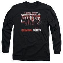 Load image into Gallery viewer, Criminal Minds Think Like One Mens Long Sleeve Shirt Black Officially Licensed