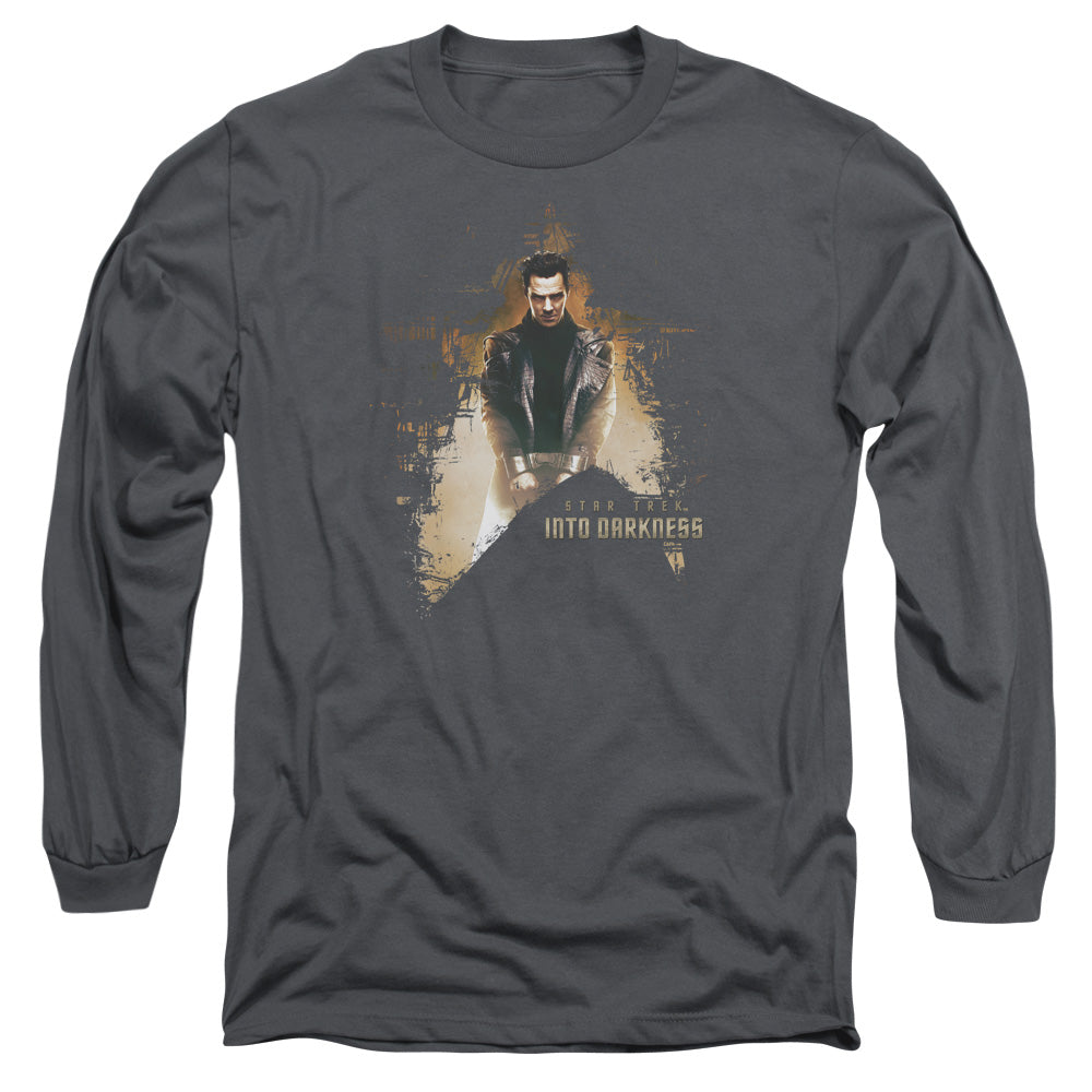 Star Trek Dark Villain Mens Long Sleeve Shirt Charcoal Officially Licensed