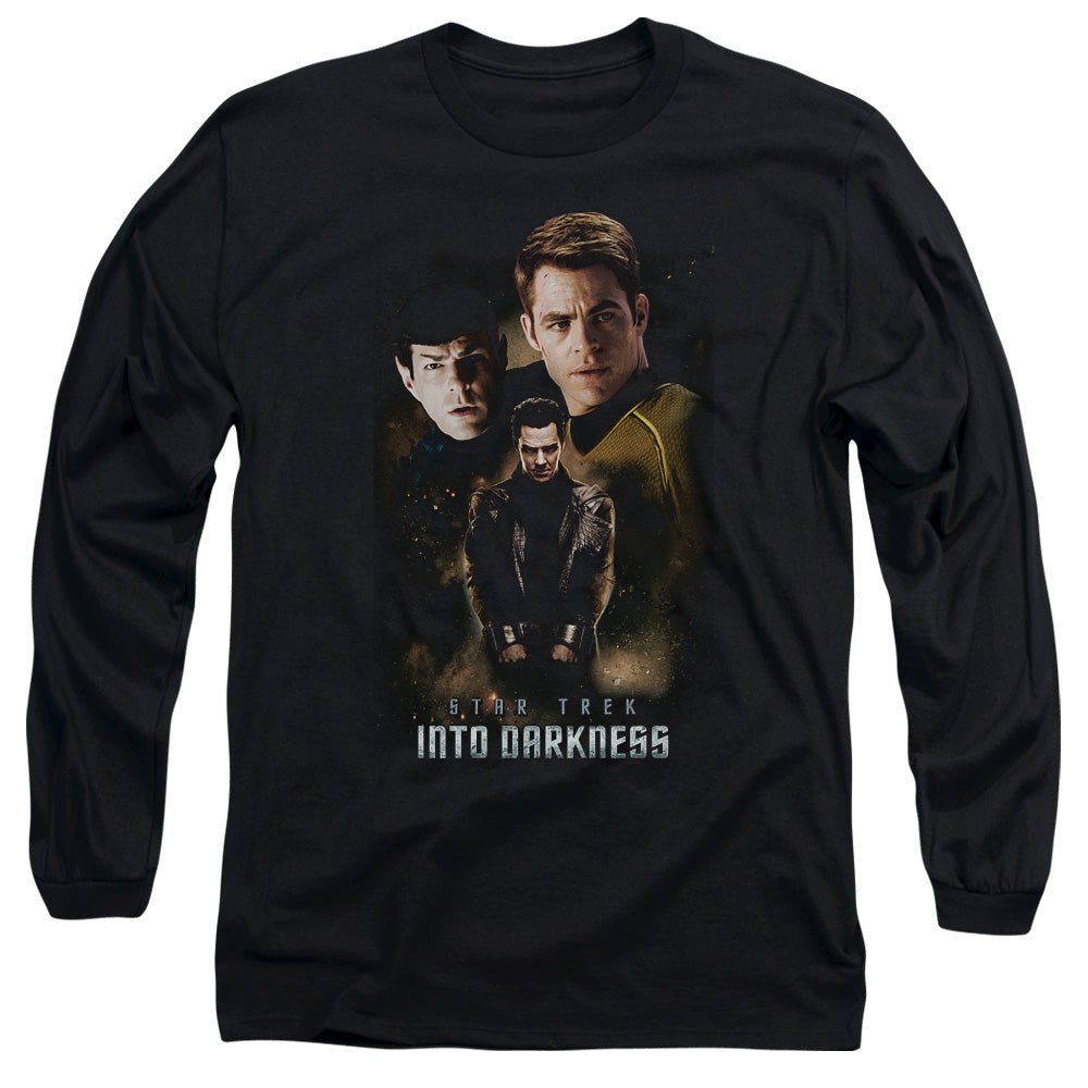 Star Trek Aftermath Mens Long Sleeve Shirt Black Officially Licensed